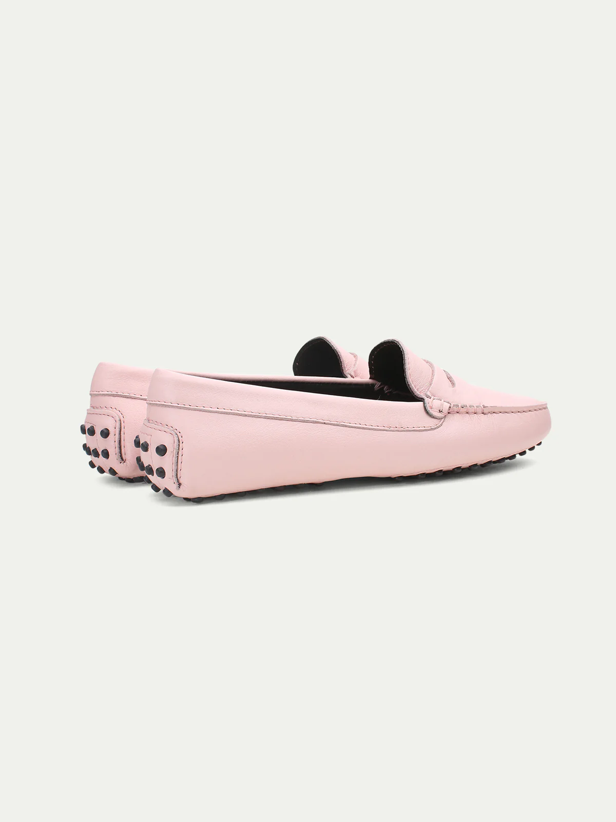 Pink Leather Driving Shoes - Image 3