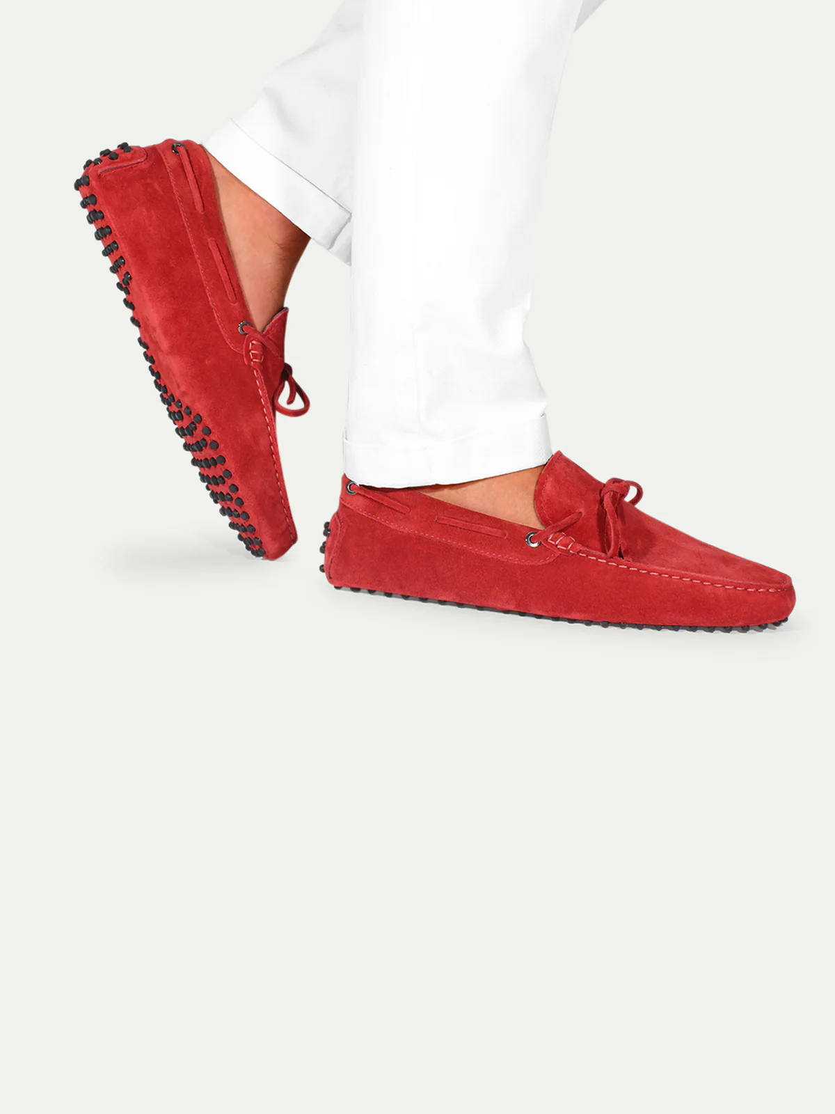 Red Suede Driving Shoes - Image 4