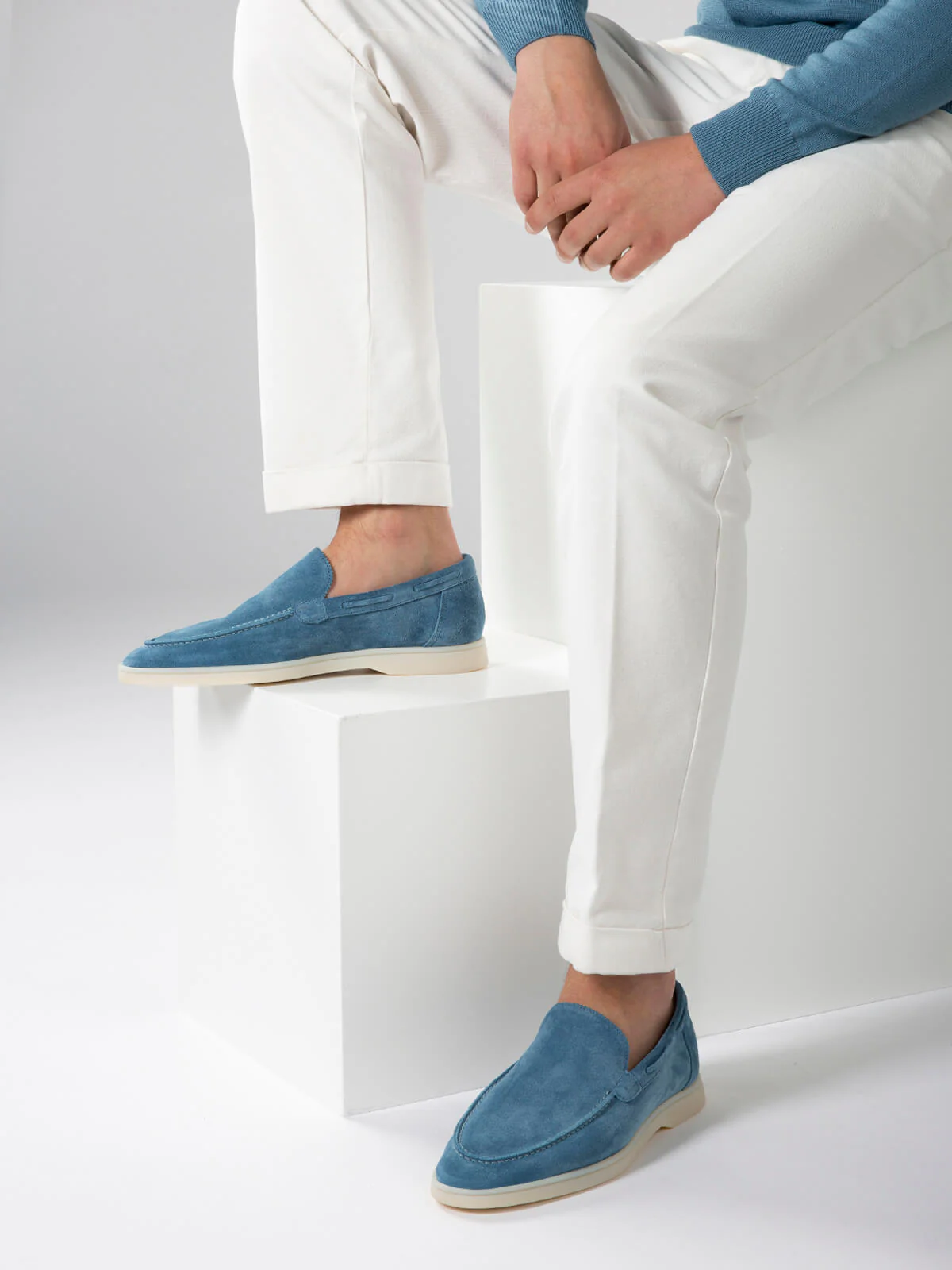 Sapphire Blue Blue Yacht Loafers - Image 2