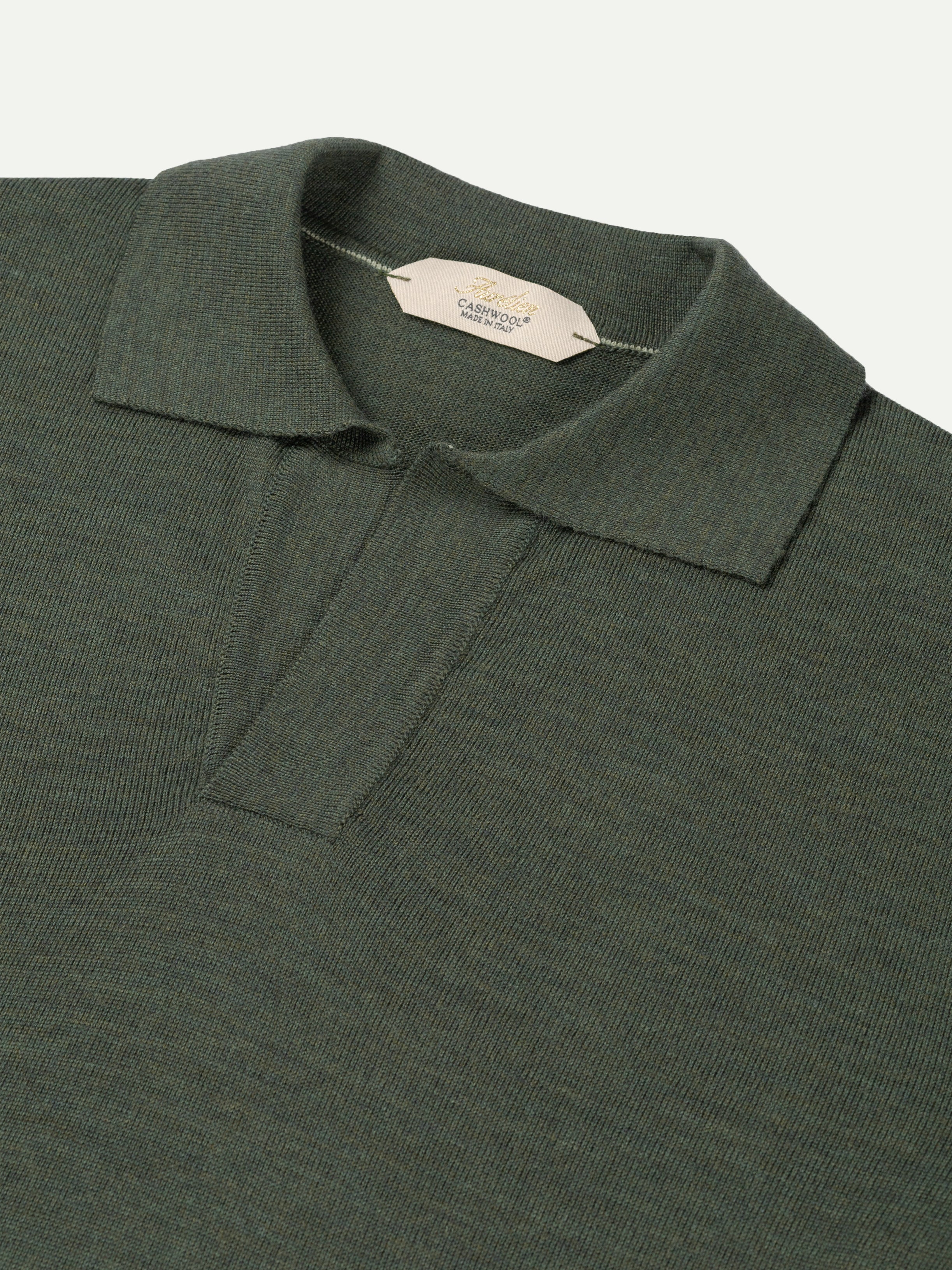 Shortsleeve Buttonless Polo Classic Green - Image 4