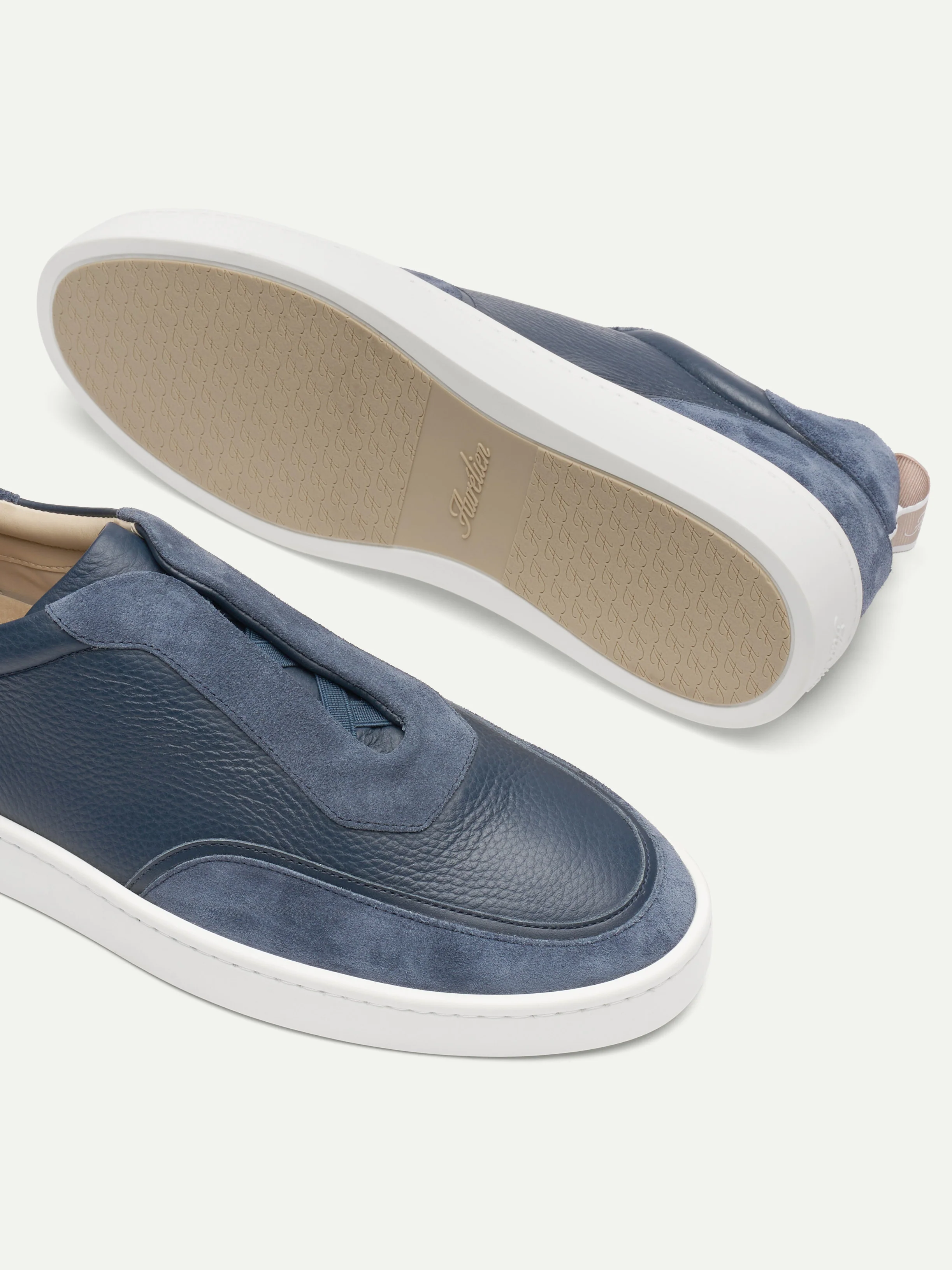 Steel Blue Grain Leisure Sneaker - Image 2