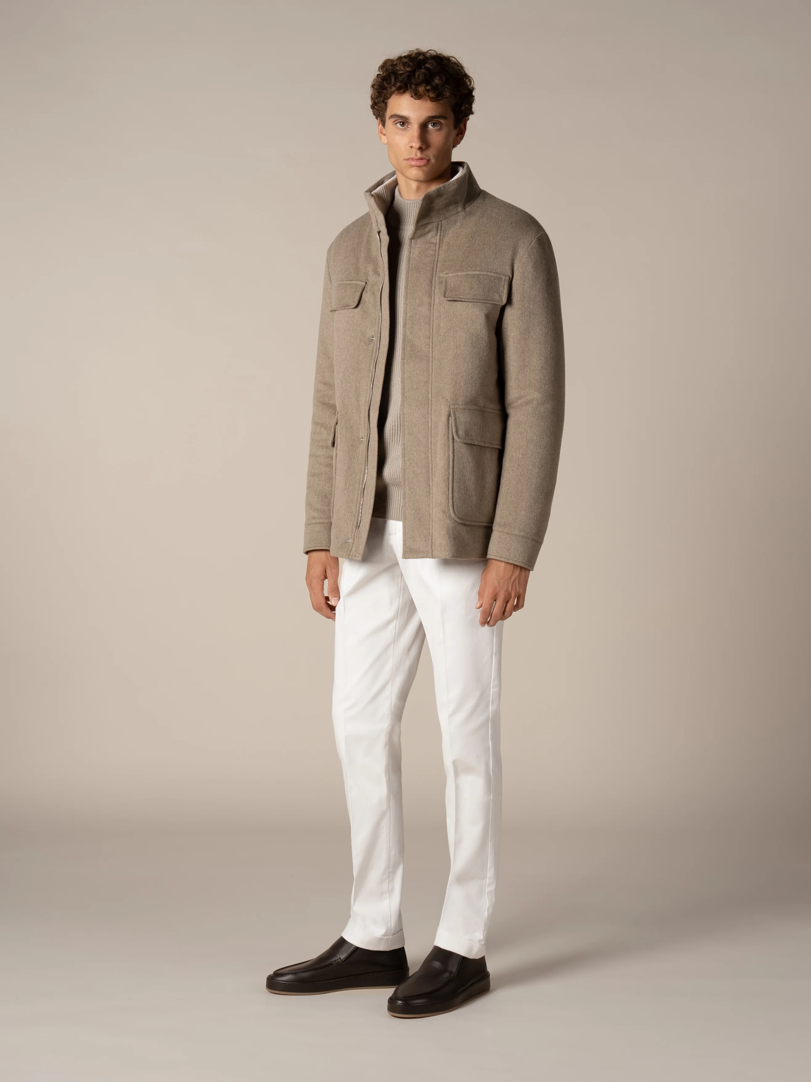 Taupe Field Jacket - Image 5