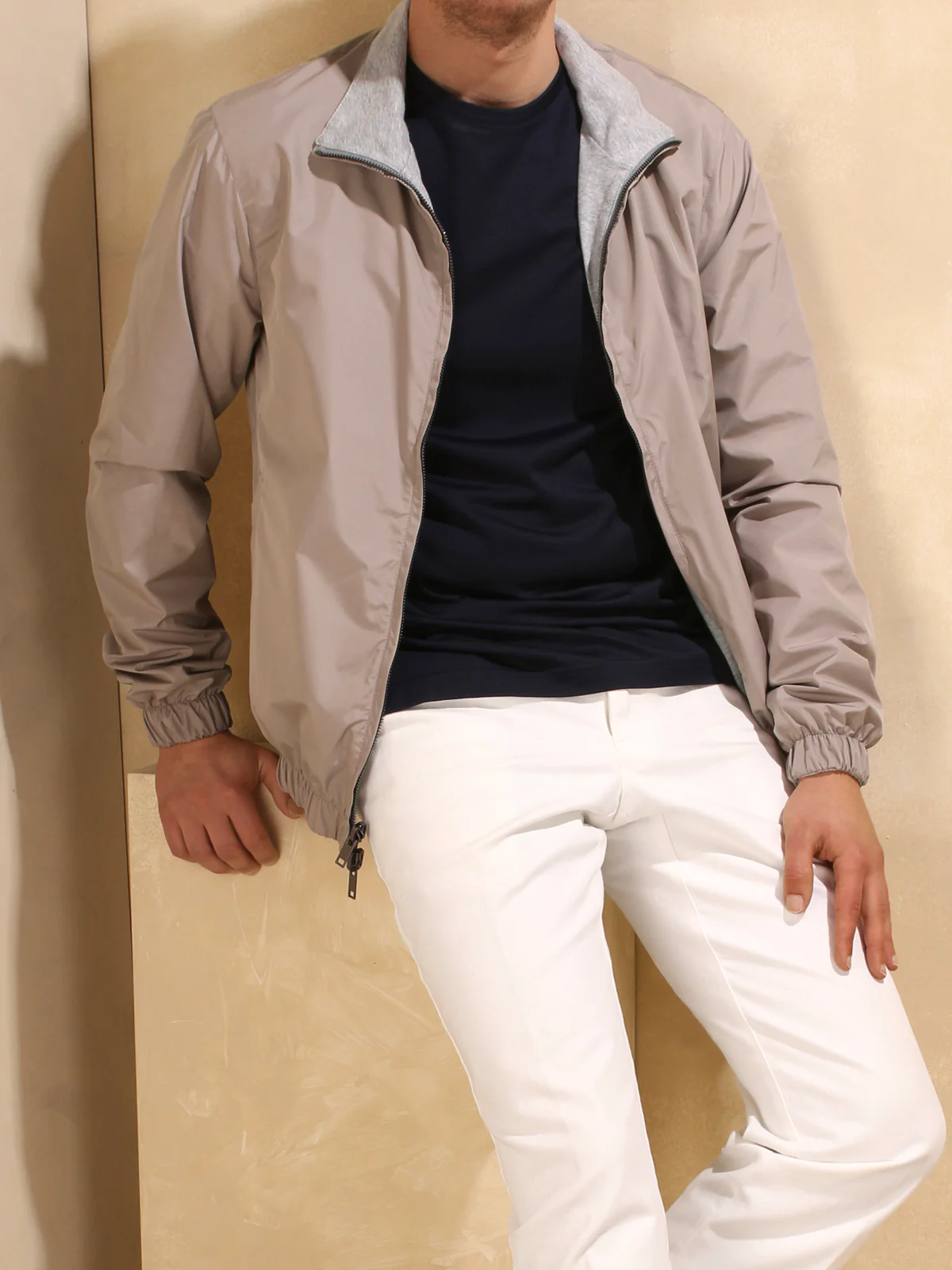 Taupe Reversible Voyager Jacket - Image 2
