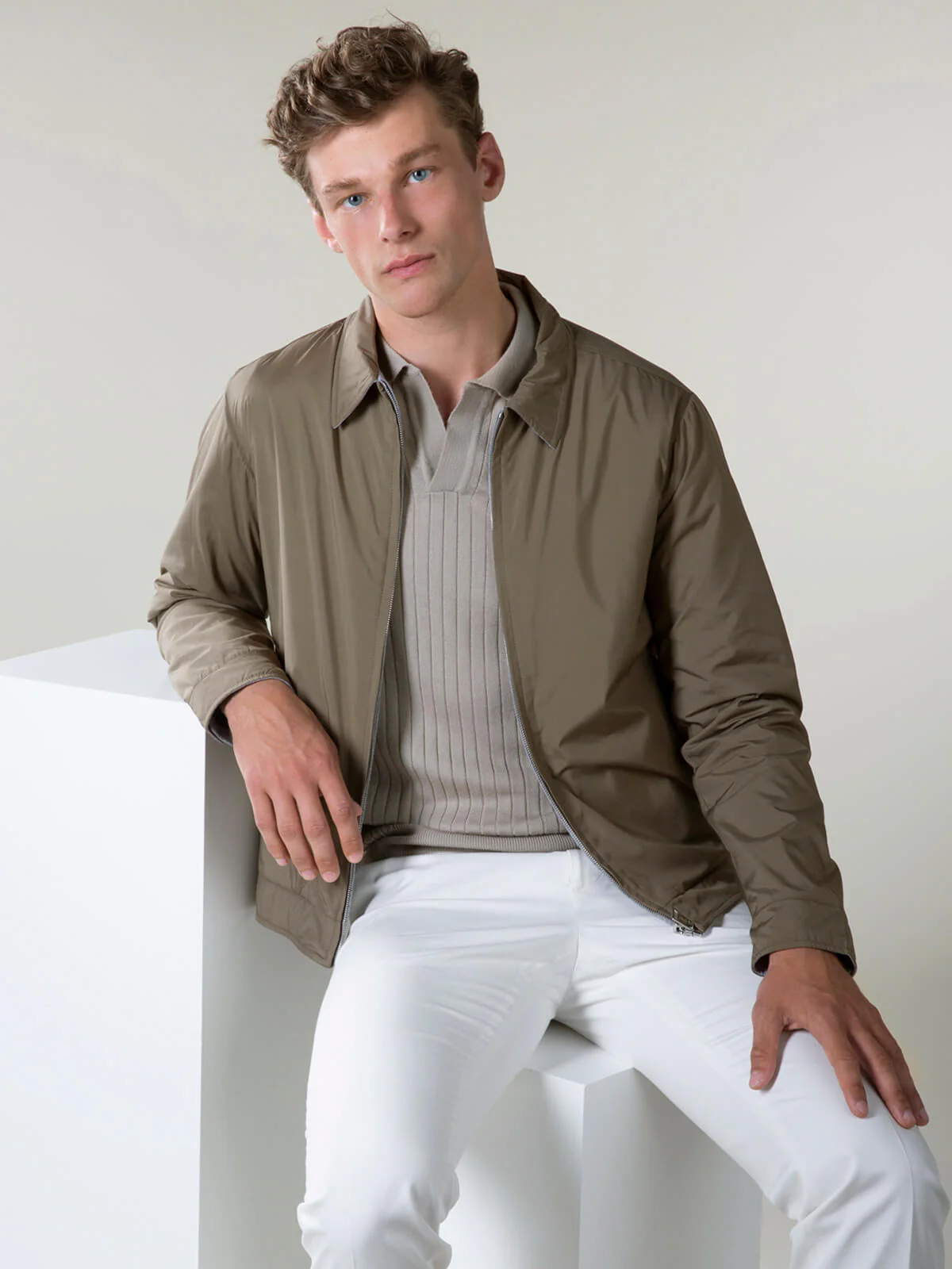 Taupe Reversible Voyager Jacket - Image 2