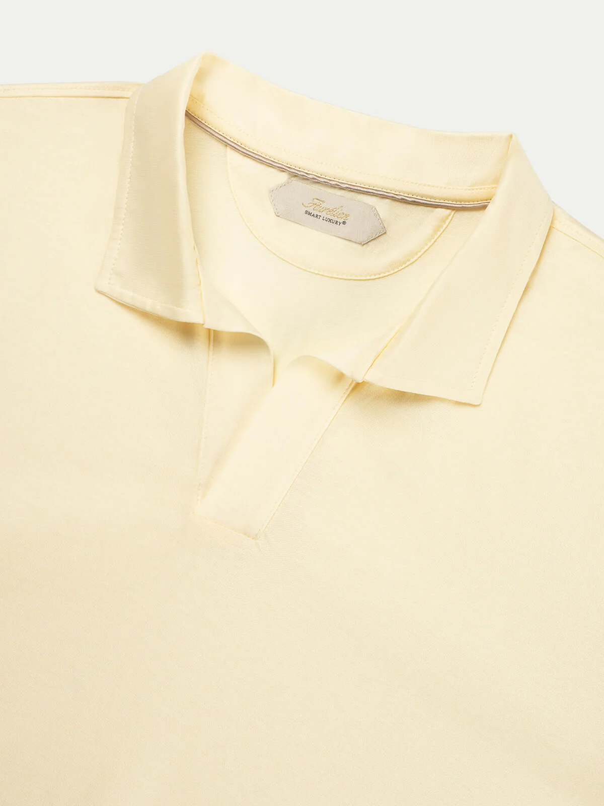 Vanilla Buttonless Polo Shirt - Image 3